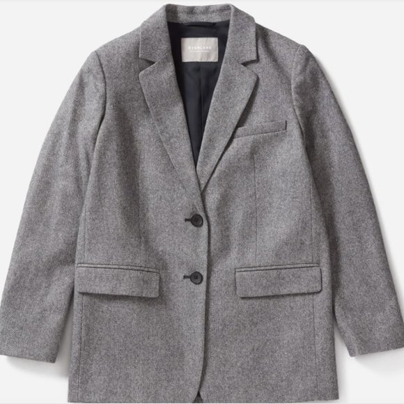 Everlane Jackets & Blazers - Everlane Oversized Blazer in grey herringbone
